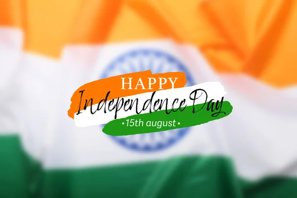 Greeting Card Independence Day India — Stock Photo, Image