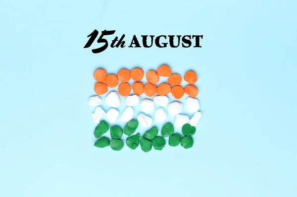 Karta Okolicznościowa Dzień Niepodległości Indii — Zdjęcie stockowe