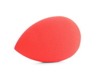 Beyaz arkaplanda makyaj süngeri