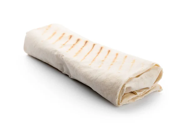 Saboroso Doner Kebab Fundo Branco — Fotografia de Stock