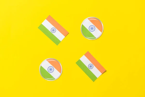 Kağıt Hindistan Bayrakları Renk Arkaplanı — Stok fotoğraf