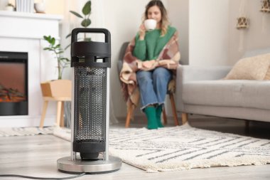 Odada elektrikli ısıtıcı. Isınma mevsimi kavramı