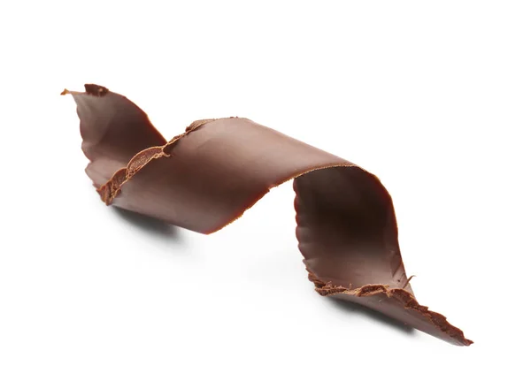 Смачний Шоколадний Завиток Білому Тлі — стокове фото