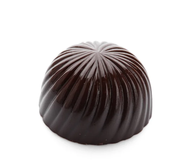 Söt Choklad Godis Vit Bakgrund — Stockfoto