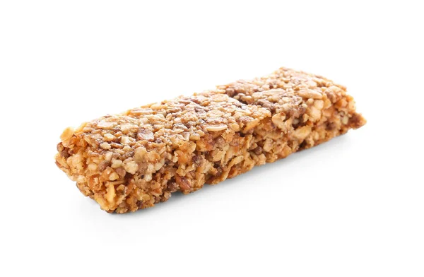 Healthy Cereal Bar White Background — Stock Photo, Image