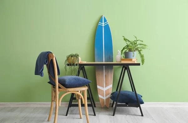 Interior Modern Room Surfboard — Stock Photo, Image