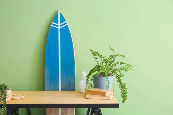 Interior Modern Room Surfboard — Stock Photo, Image