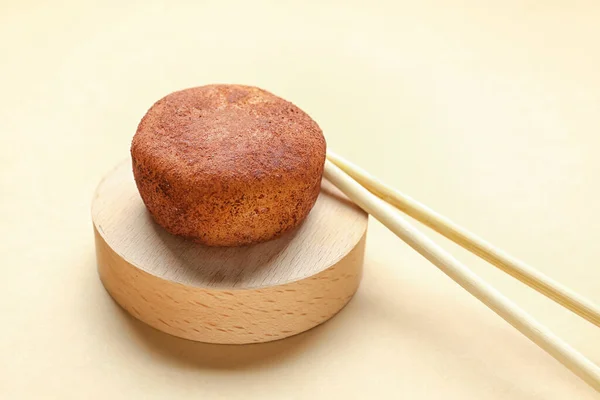 Tasty Japanese Mochi Color Background — Stock Photo, Image