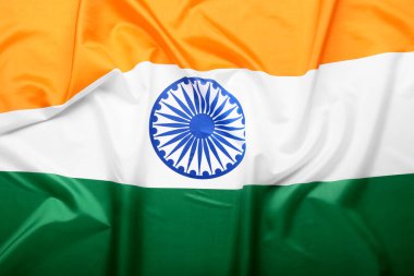 Arka plan olarak Hindistan bayrağı