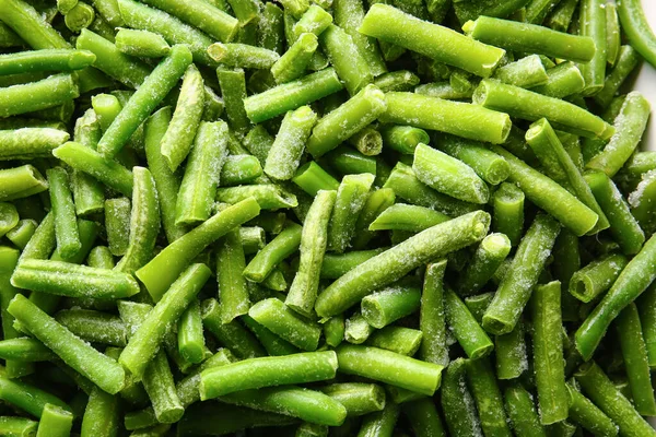 Frozen Green Beans Background — Stock Photo, Image