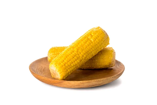 Fresh Corn Cobs White Background — Stock Photo, Image