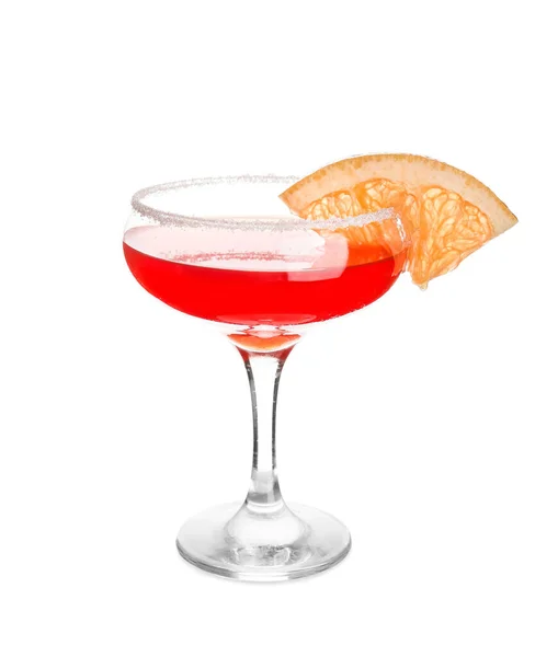 Glass Hemingway Daiquiri Cocktail White Background — Stockfoto