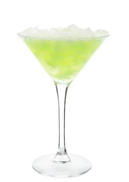 Bicchiere Cocktail Freddo Daiquiri Sfondo Bianco — Foto Stock