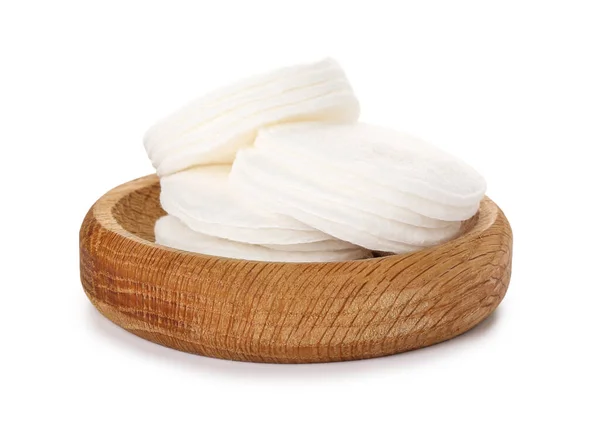 Holder Cotton Pads White Background — Stock Photo, Image