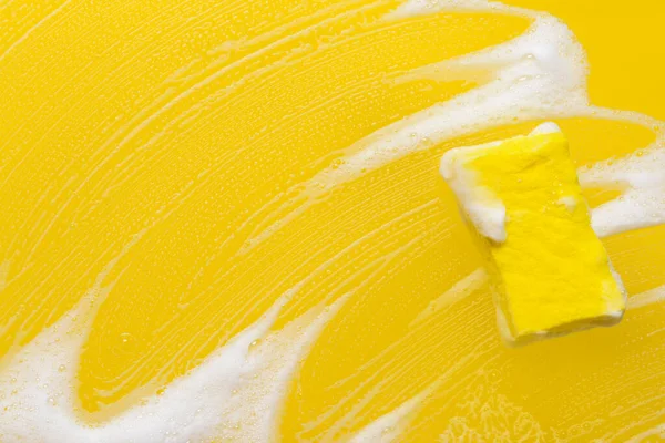 Cleaning Sponge Foam Color Background — Stock Photo, Image