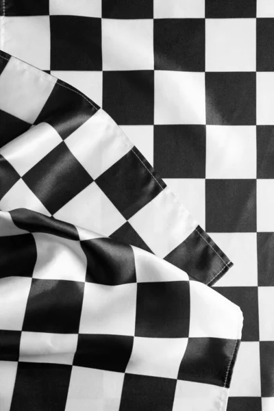 Racing Flag Background Closeup — Stock Photo, Image