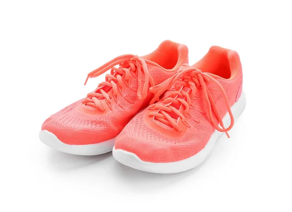 Sportive Female Shoes White Background — Stock Photo, Image