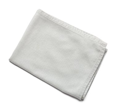 Beyaz arka planda temiz peçete