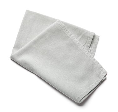 Beyaz arka planda temiz peçete