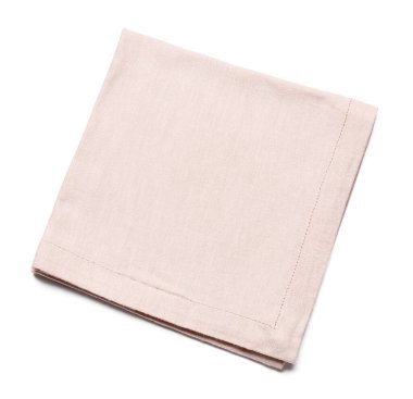 Beyaz arka planda temiz peçete