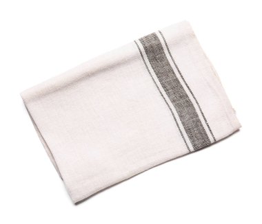 Beyaz arka planda temiz peçete