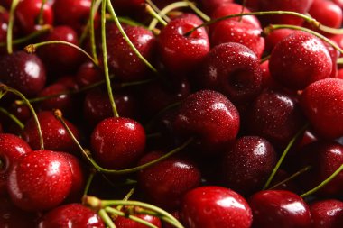 Tatlı kiraz arka plan gibi, yakın plan gibi