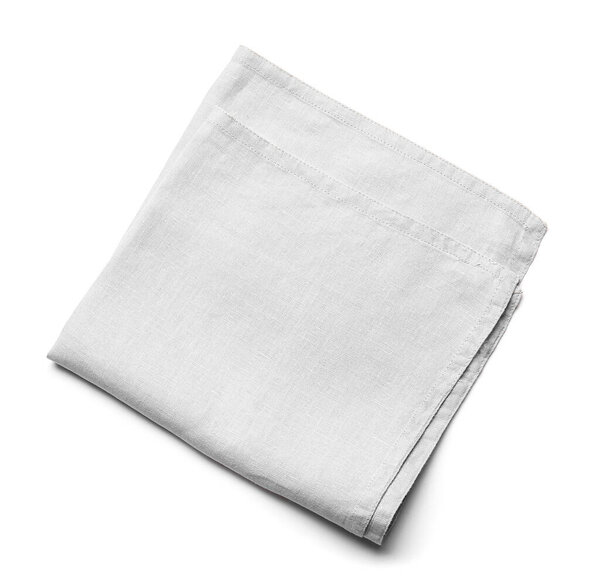 Чистая салфетка на белом фоне
