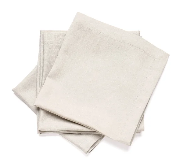 Clean Napkins White Background — Stock Photo, Image