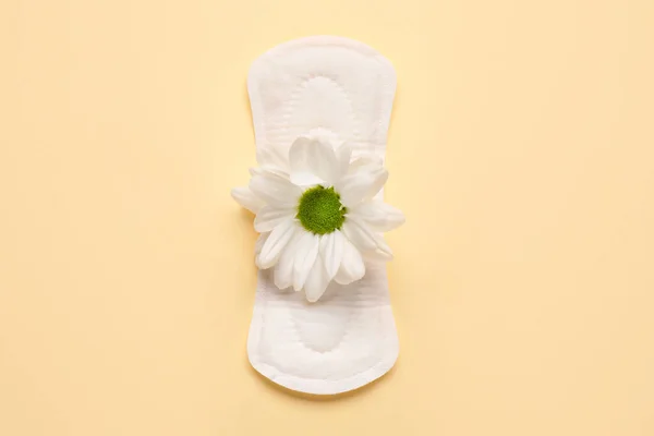 Menstrual Pad Flower Color Background — Stock Photo, Image