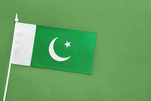 Pakistan Flagga Färg Bakgrund — Stockfoto