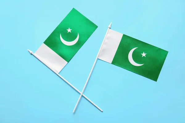 Pákistán Vlajky Barevném Pozadí — Stock fotografie