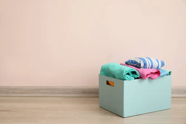 Wardrobe Box Clothes Color Wall — Stock Photo, Image