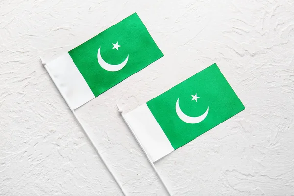 Pákistán Vlajky Světlém Pozadí — Stock fotografie