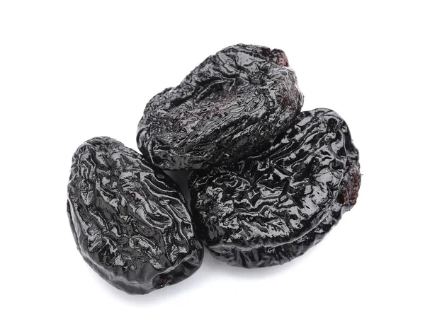 Tasty Prunes White Background — Stock Photo, Image