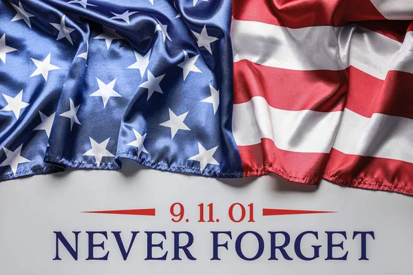 2001年9月11日のテロ攻撃による犠牲者に対する国民の祈りと追悼の日の記念カード — ストック写真