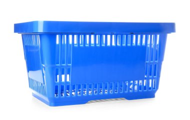 Beyaz arka planda alışveriş sepeti