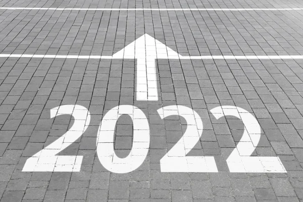 Camino 2022 Años Concepto Objetivos Año Nuevo — Foto de Stock