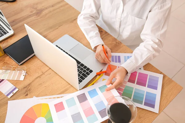 Graphic Designer Working Office — Stock Photo, Image