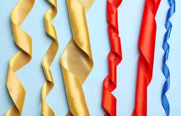 Beautiful Ribbons Color Background — Stock Photo, Image