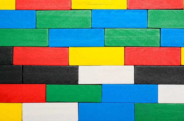 Colorful Wooden Blocks Background — Stock Photo, Image