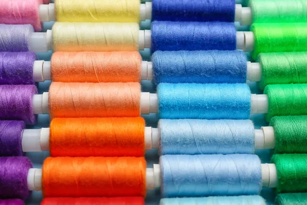 Colorful Threads Background Closeup — Fotografia de Stock