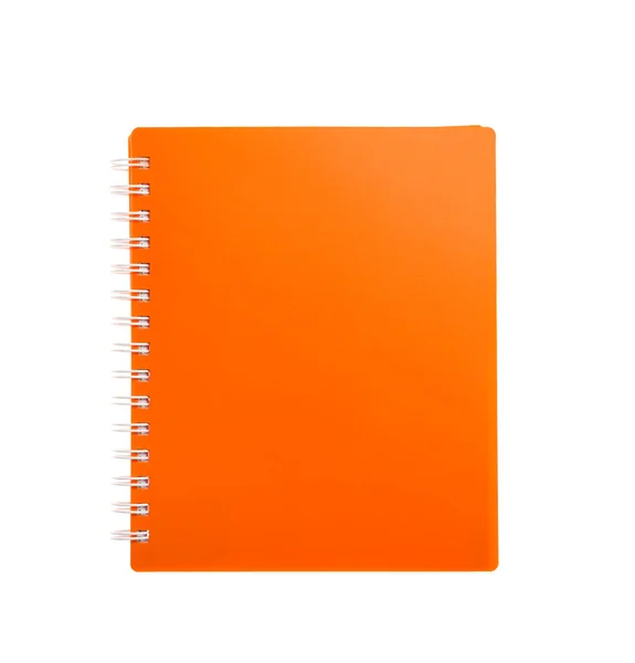 Notebook Elegante Sobre Fundo Branco — Fotografia de Stock