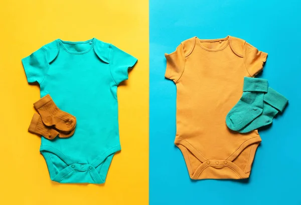 Body Calzini Bambini Sfondo Colore — Foto Stock