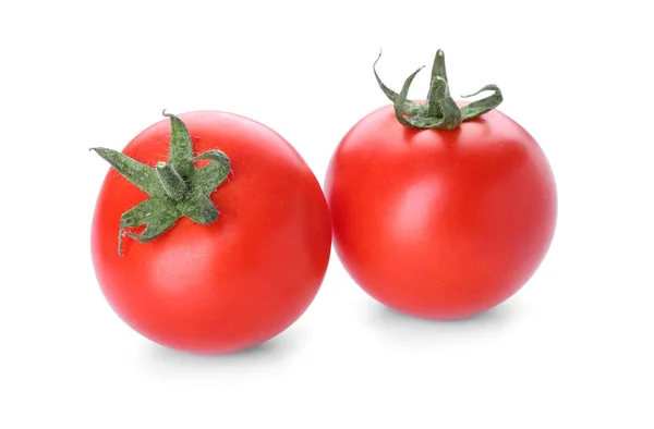 Fresh Ripe Tomatoes White Background — Stock Photo, Image