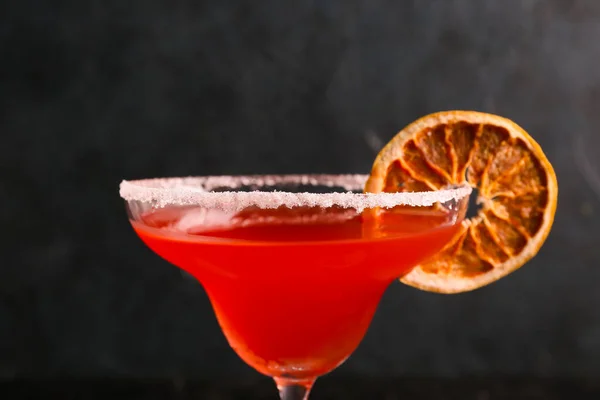 Glass Hemingway Daiquiri Cocktail Dark Background Closeup — Fotografia de Stock