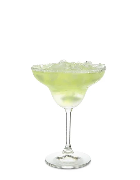 Bicchiere Cocktail Freddo Daiquiri Sfondo Bianco — Foto Stock