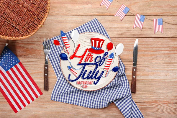 Greeting Card Independence Day Usa — Stock Photo, Image