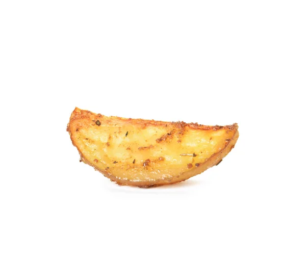 Batata Cozida Saborosa Fundo Branco — Fotografia de Stock