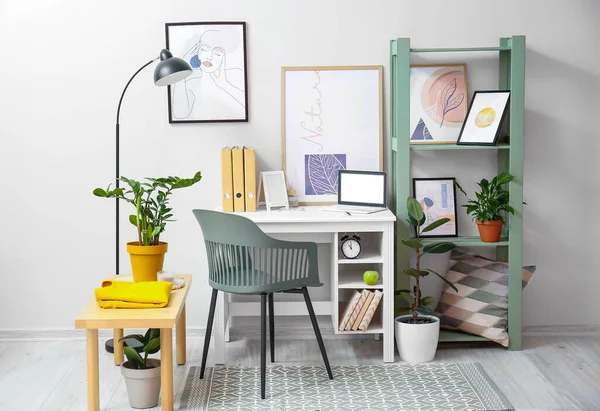 Interior Stylish Room Modern Workplace Pictures — Stock Photo, Image