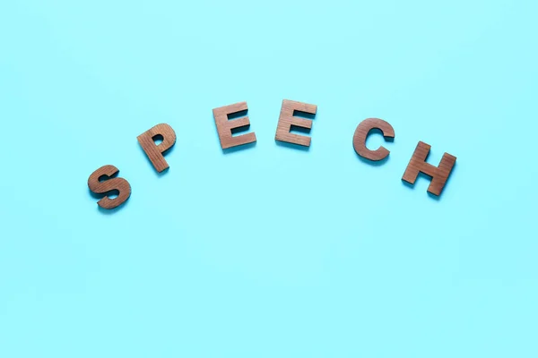 Parola Speech Sfondo Colori — Foto Stock